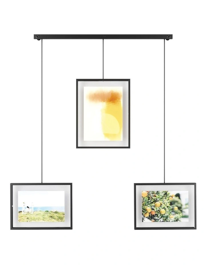 Exhibit Frame 67 x 3 x 46cm Set of 3 in Black