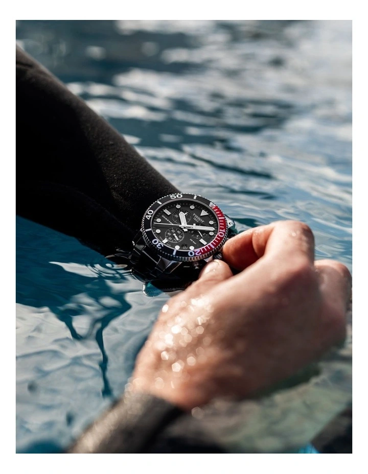 Seastar 1000 Chronograph T1204171105101 Watch in Black