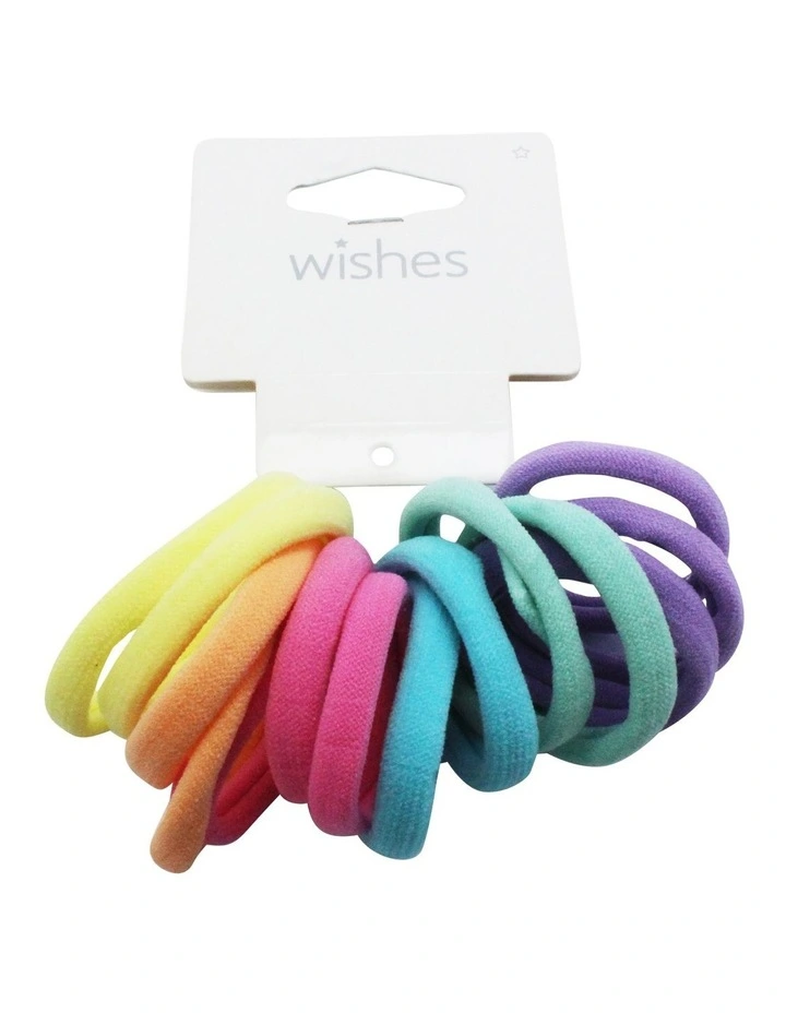 Nylon Hair Ties 14 Pack in Multi