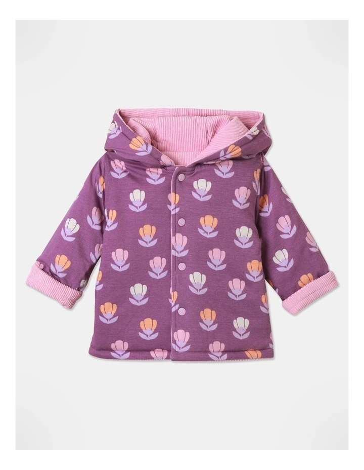 Cord Reversible Jacket in Pink