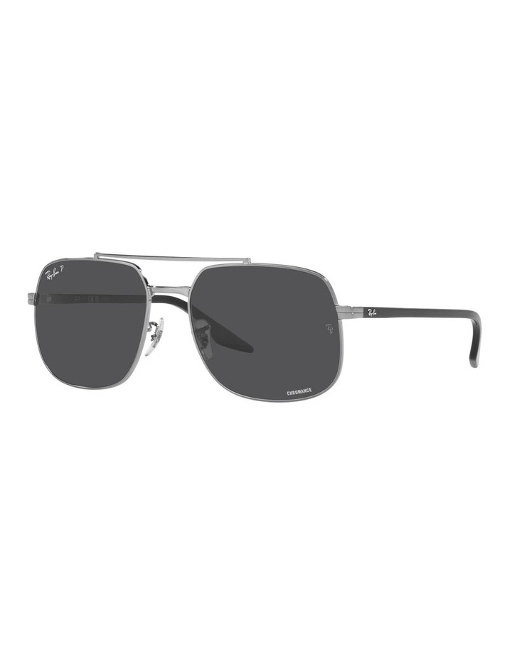 0RB3699 Polarised Sunglasses in Gunmetal
