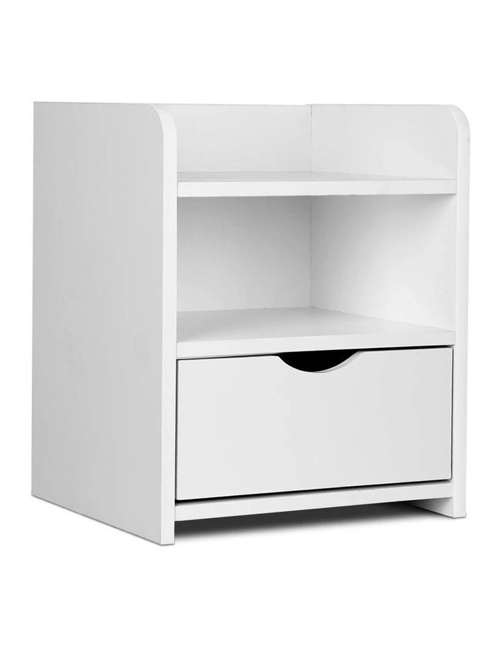 Artiss Bedside Table Drawer White