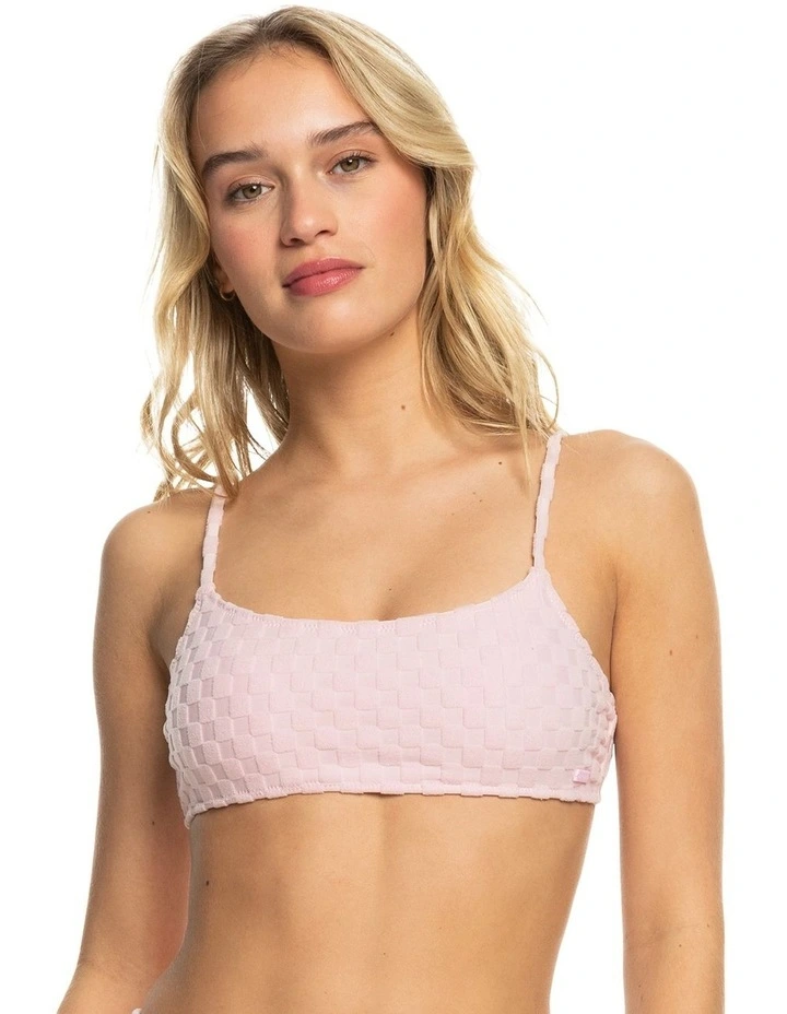 Happy Terry Bralette Bikini Top in Pirouette