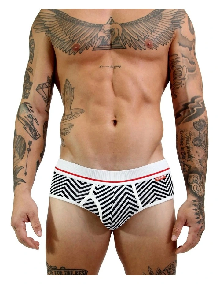 Bamboo Underwear Brief Patriot in White