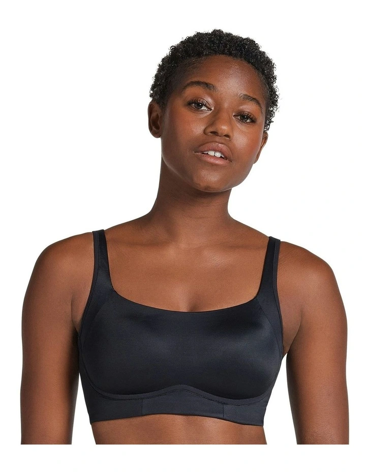 Everyday Supportive Side And Back Smoothing Wireless Bra in Black