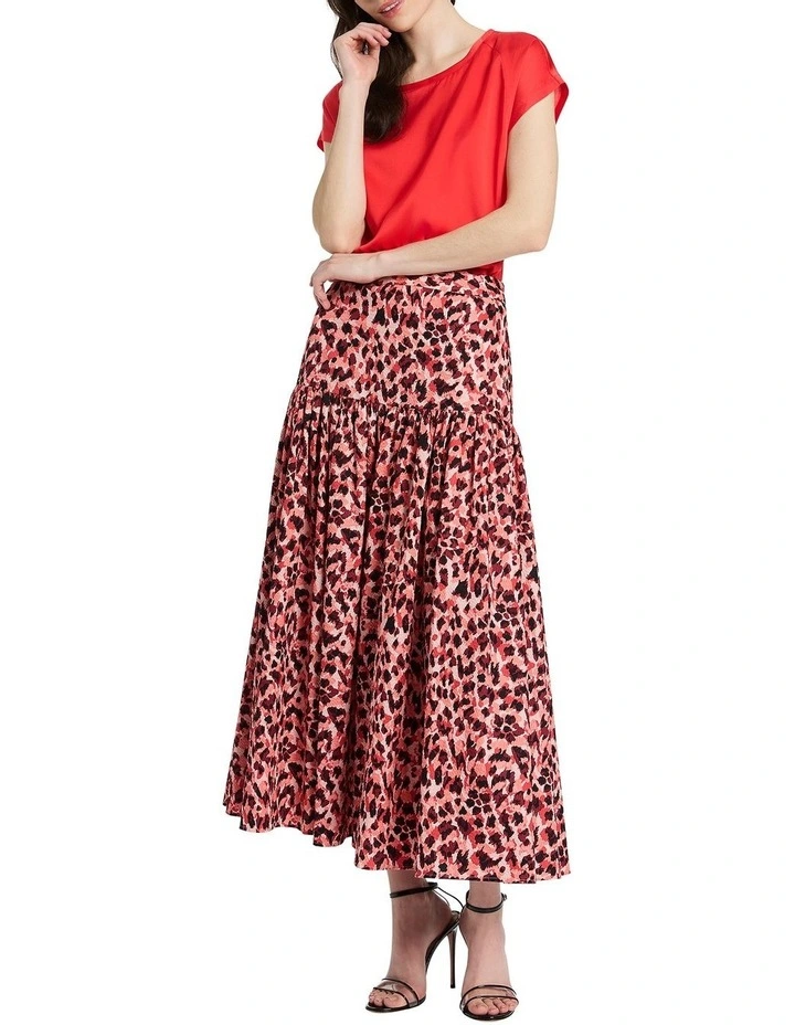 Spot The Dark Midi Skirt in Leopard Luau