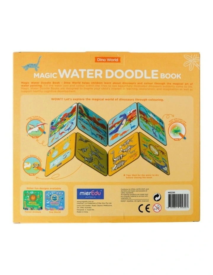 Magic Water Doodle Book Dino World
