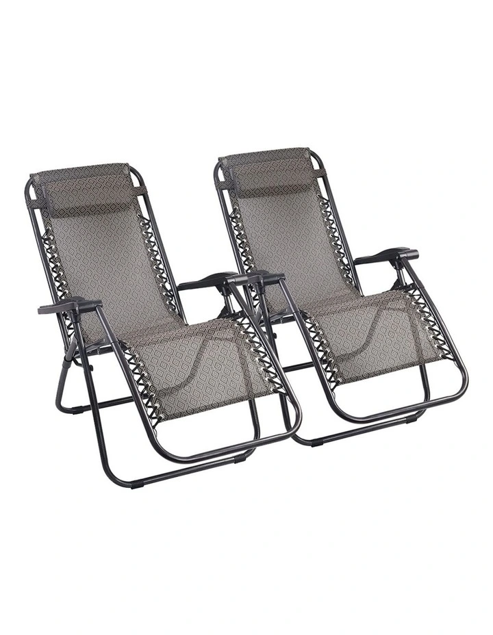 Zero Gravity 2 Piece Reclining Outdoor Chairs