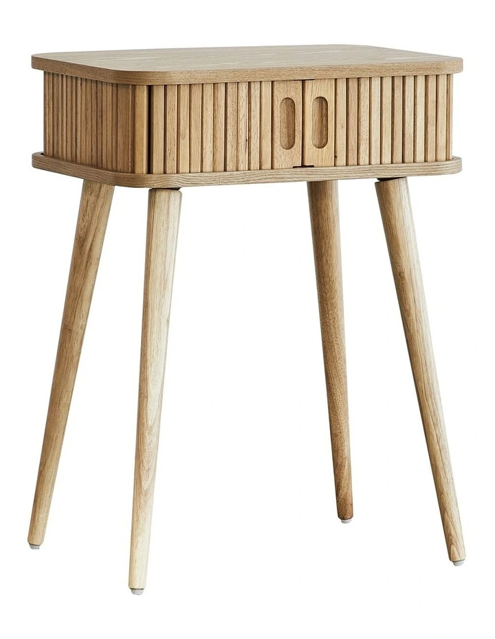 Curve Bedside Table in Natural