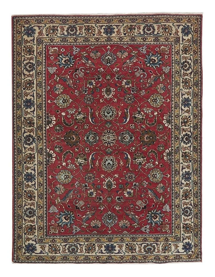 Hand Knotted Pure Wool Tabriz Rug 185X145cm