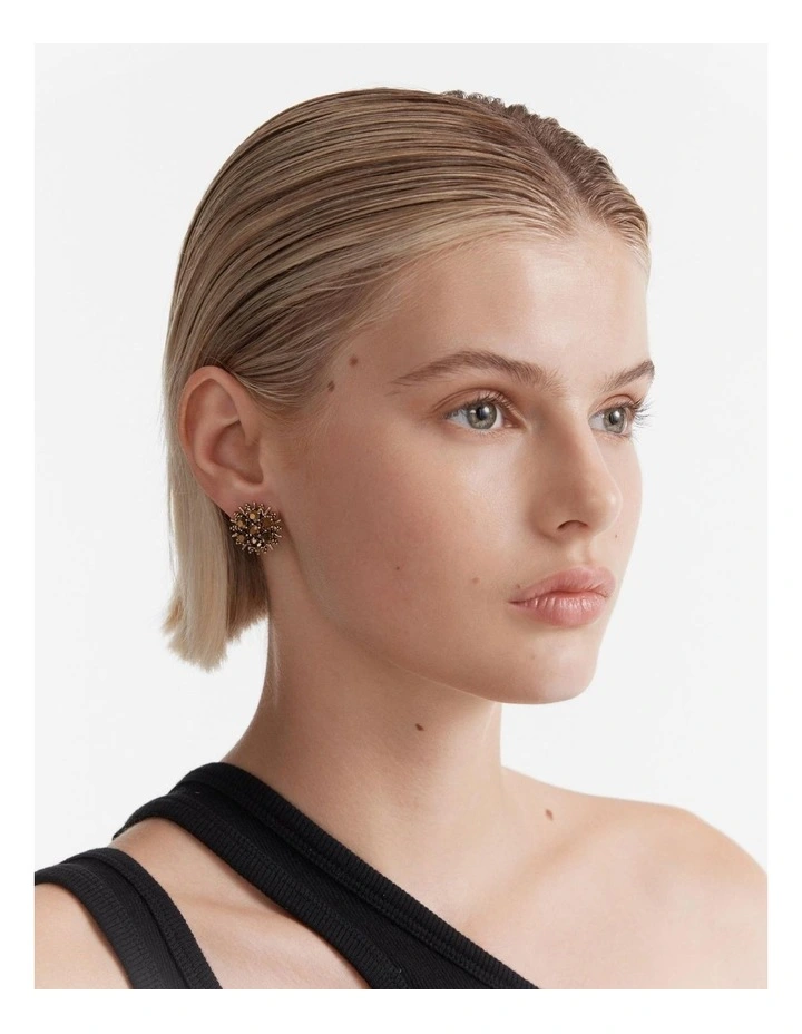 Raze Stud Earrings in Gold