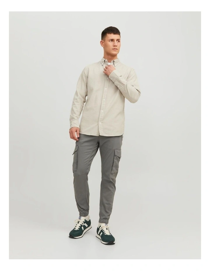 Paul Flake Organic Cotton Cargo Pants in Sedona Sage