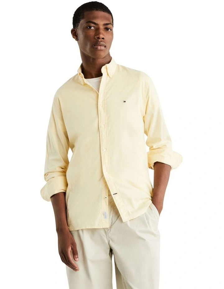1985 Flex Oxford Long Sleeve Shirt in Yellow