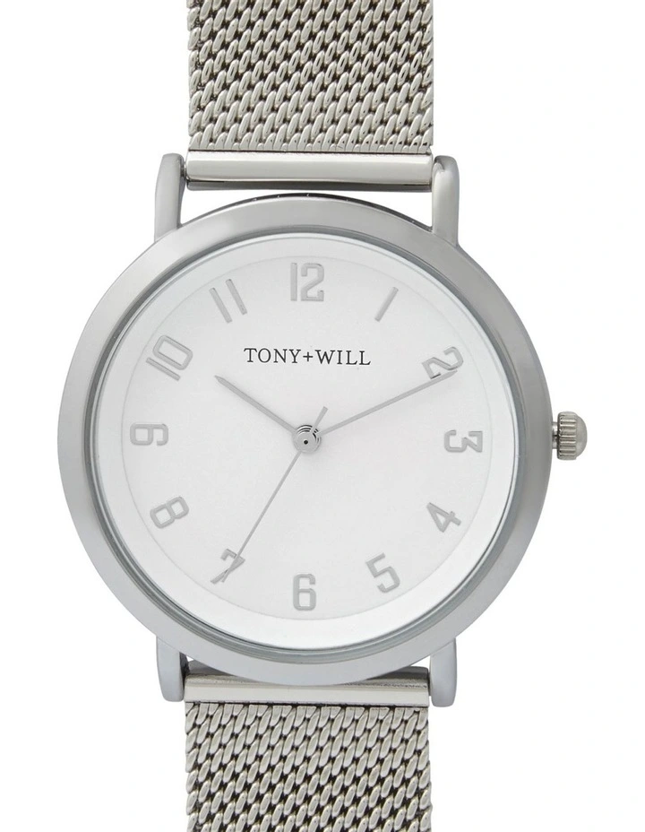 Small Astral Mesh Watch in Silver