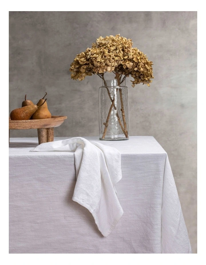 Lina Napkin 4 Pack in White