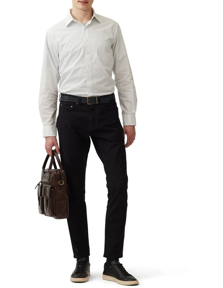 Middle Peak Long Sleeve Shirt in Snow