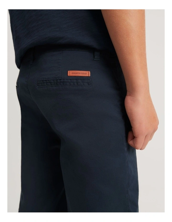 Teen Chino Short in Navy