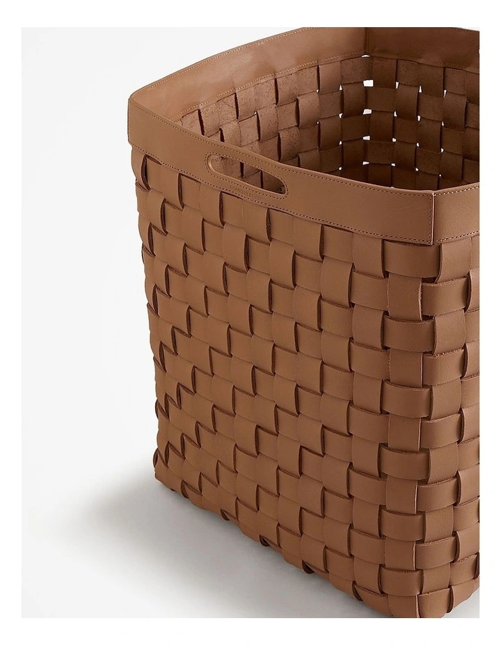 Lowa Extra Large Square Storage Basket in Biscuit