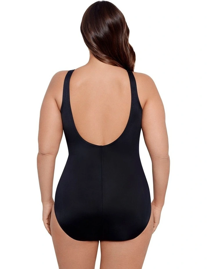 Must Haves Oceanus Plus Sized Shaping Swimsuit in Black