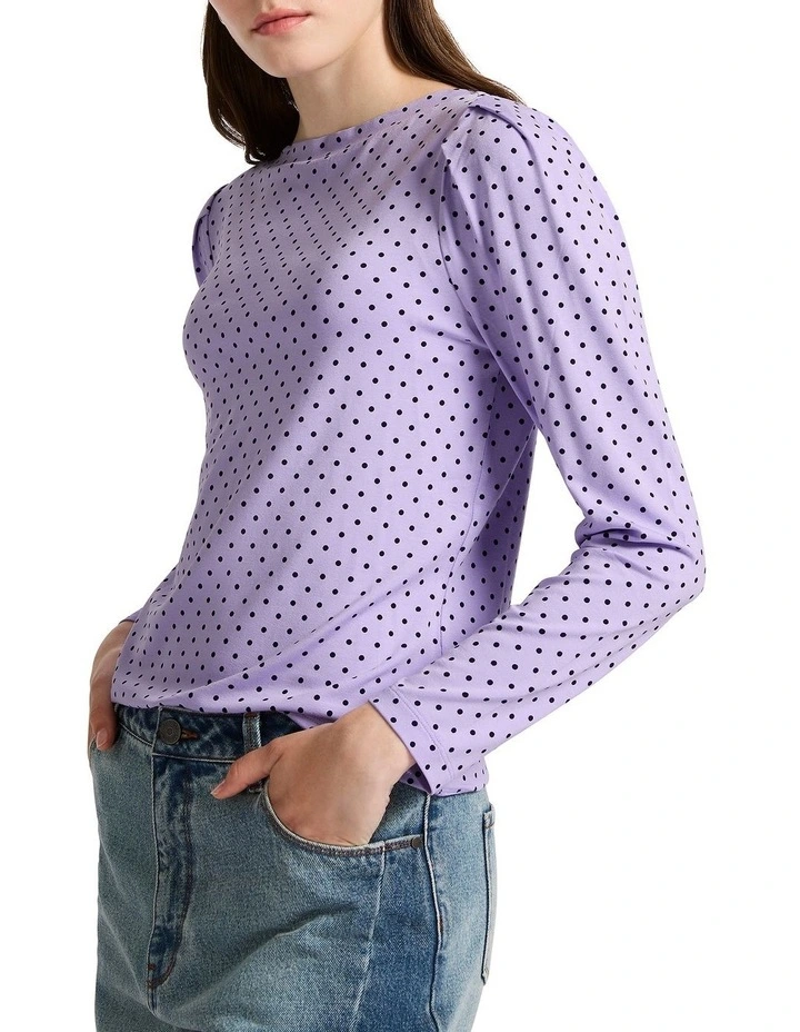 Last Kiss Jersey Top in Esme Spot
