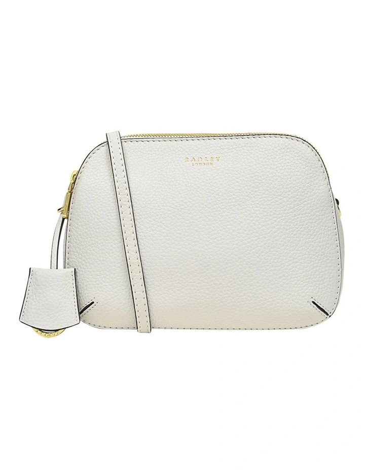 Dukes Place Zip-Top Crossbody Bag in White