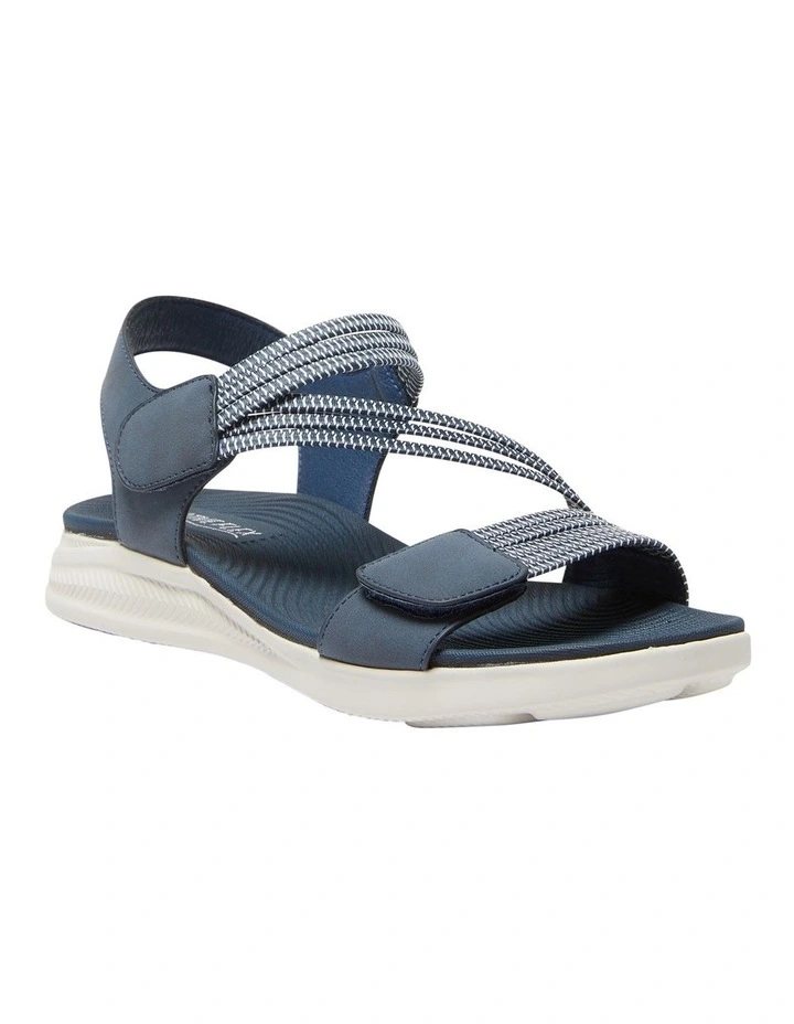 Neon Sandals in Navy