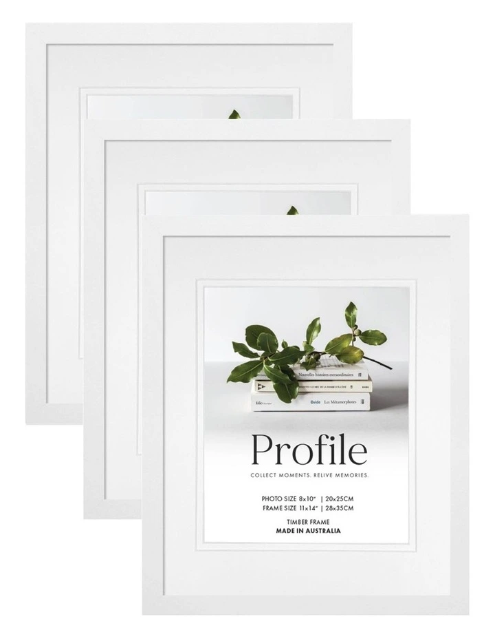 Australia Made Timber Photo Frame 11x14"/8x10" in White