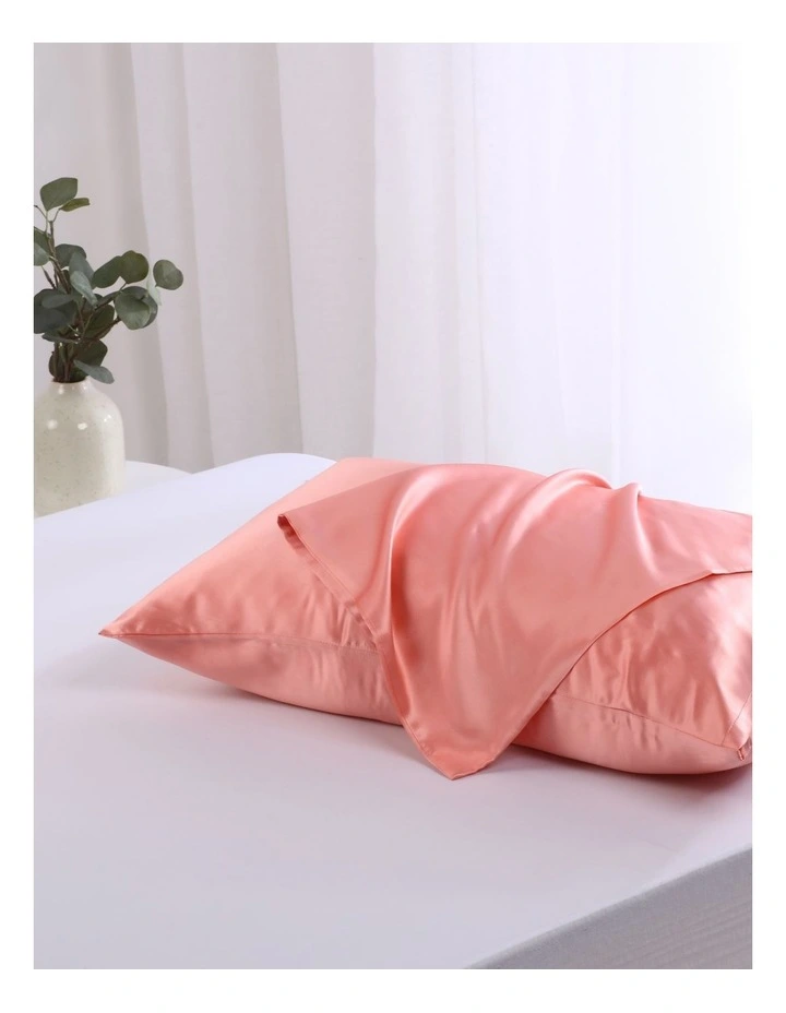 Luxe Mulberry 25 Momme Silk Pillowcase 2 Pack in Blush