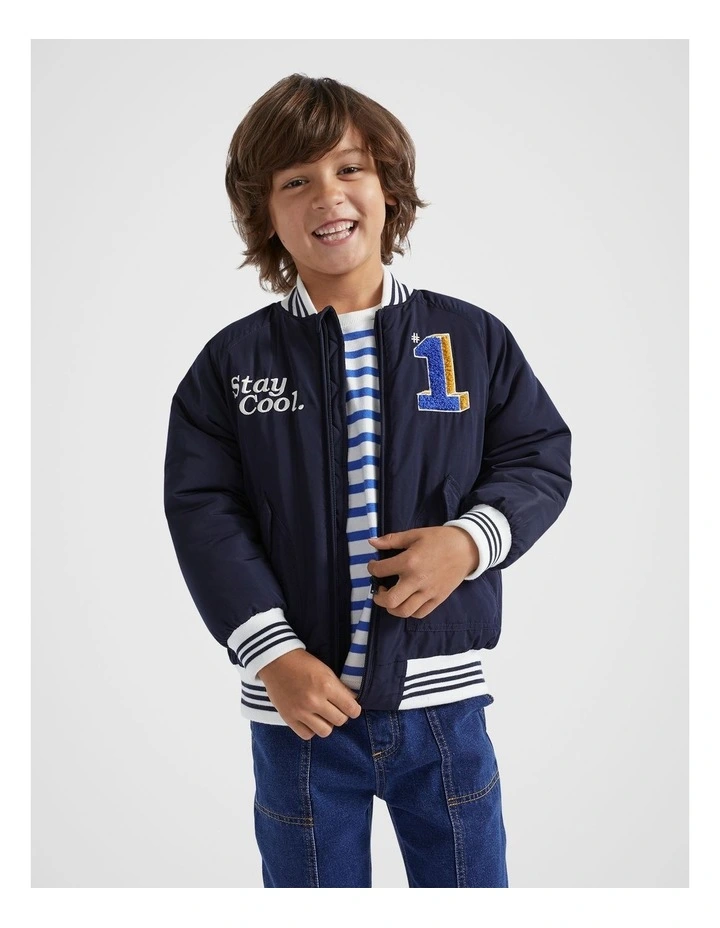 Retro Bomber in Midnight Blue