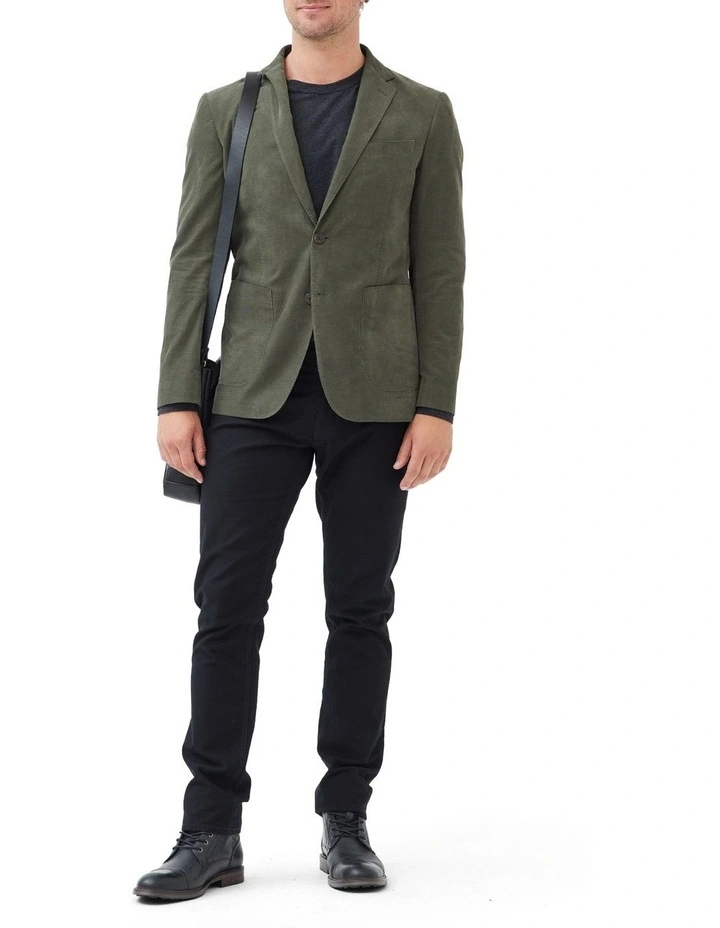 Saint Bathans Sports Fit Jacket in Moss