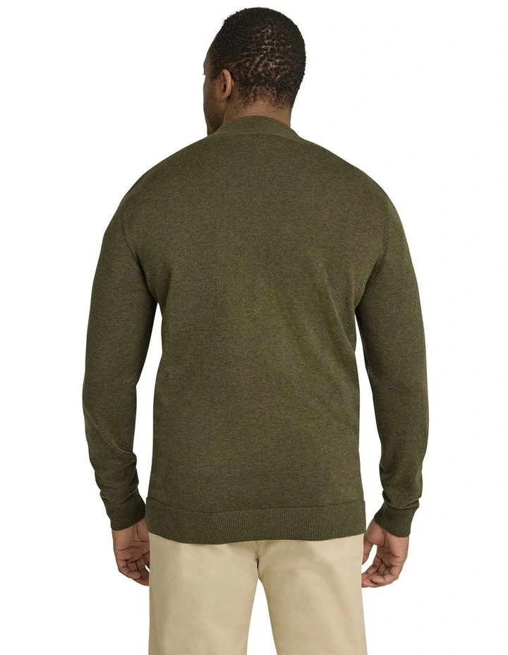 Everyday 1/4 Zip Sweater in Khaki