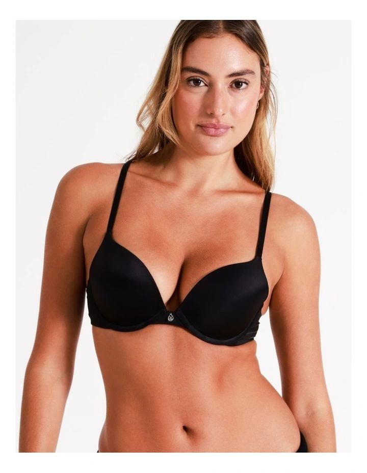 Pure Comfort Contour Push Up Bra in Black