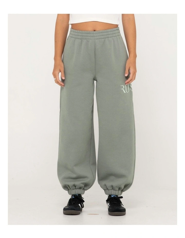 Signature Oversize Trackpant in Green
