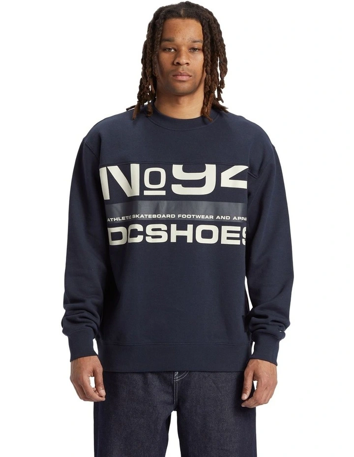 Static 94 Crew Neck Sweatshirt in Navy Blazer