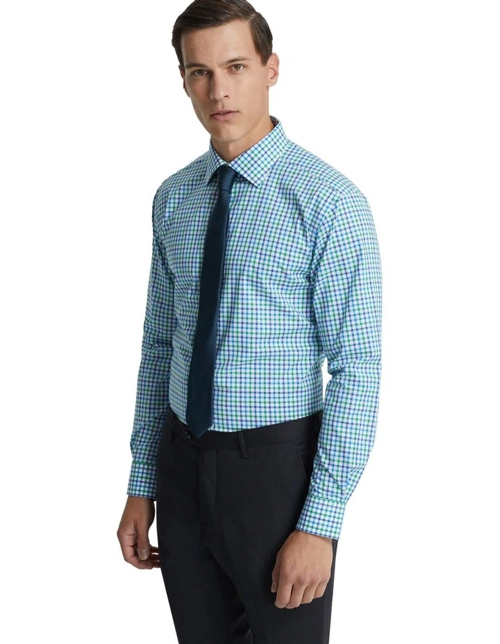Islington Check Shirt in Green