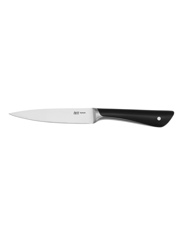 Utility Knife 12cm in Black/Stainless Steel