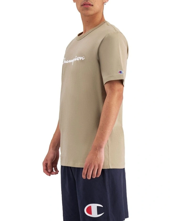 Script Short Sleeve Tee in Barren Grounds