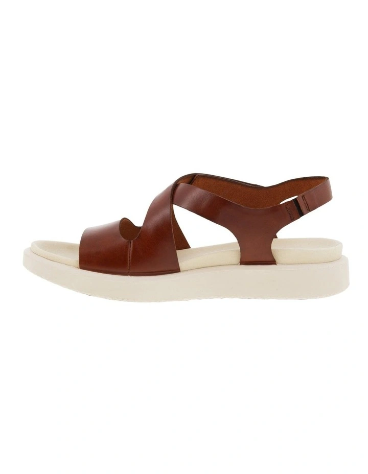 Flowt Leather Sandal in Brown