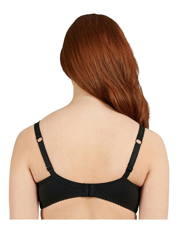 Coton Arum Organic Cotton Underwire Bra in Black