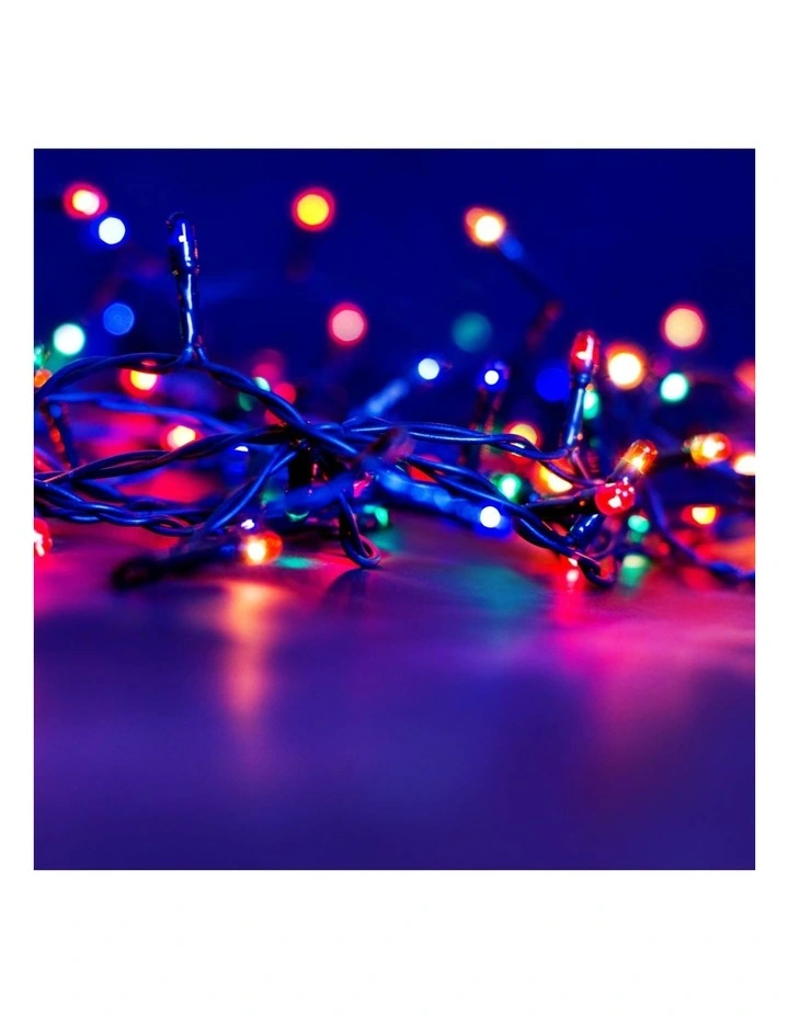 Outdoor LED Plug In Fairy Lights 200 in Multicoloured