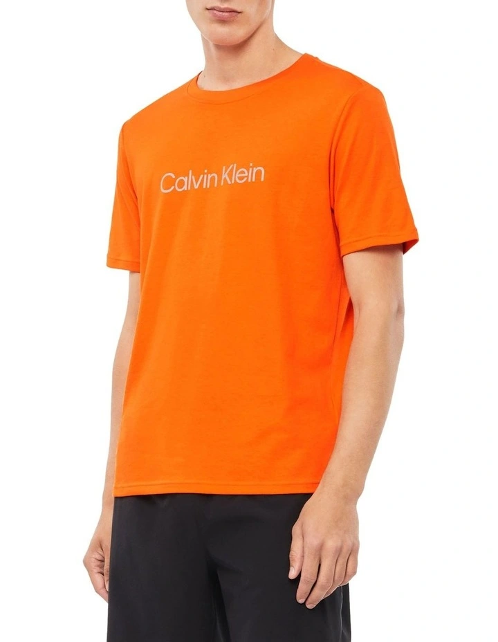 Logo Gym T-Shirt in Orange