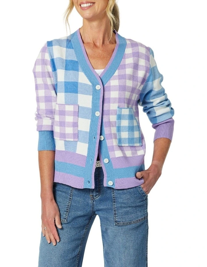 Check It Out Cardigan in Multi