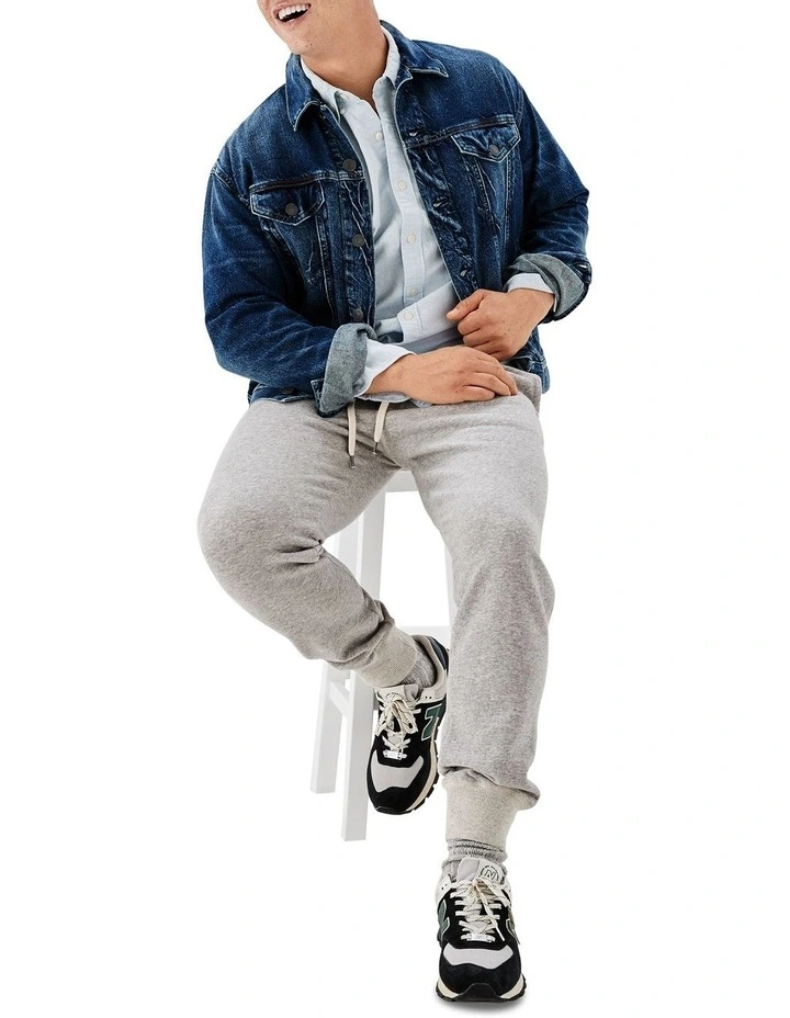 Denim Trucker Jacket in Blue
