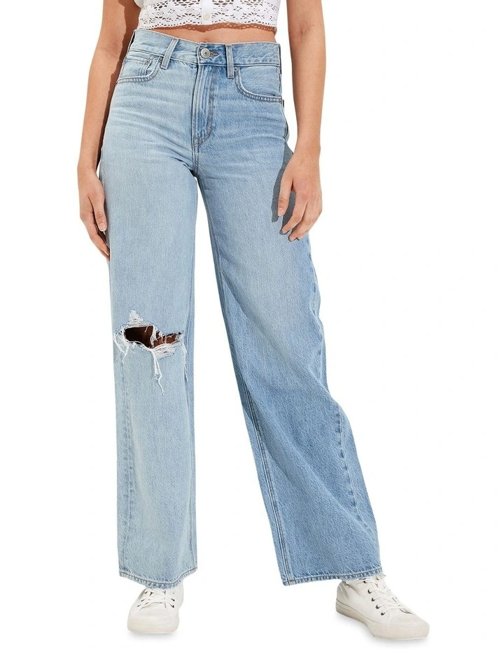 Ripped Skater Jean in Two Toned