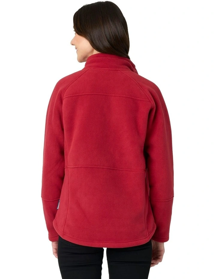 Cuthbert Fleece Jacket in Ruby