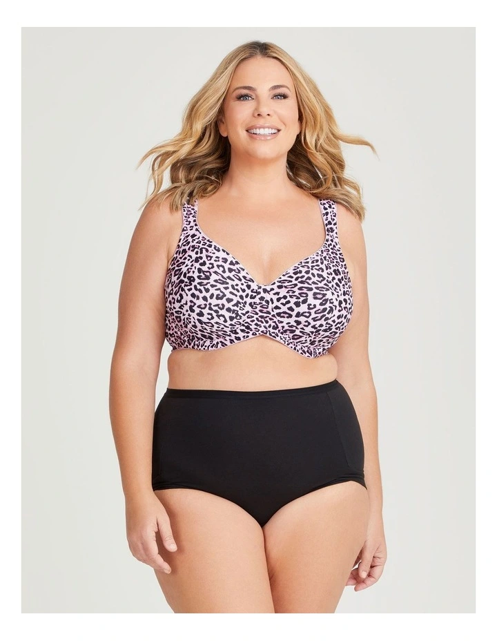 Side Smoothing T-shirt Bra in Pink Animal