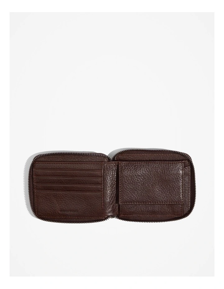 Zip-around Wallet in Chocolate