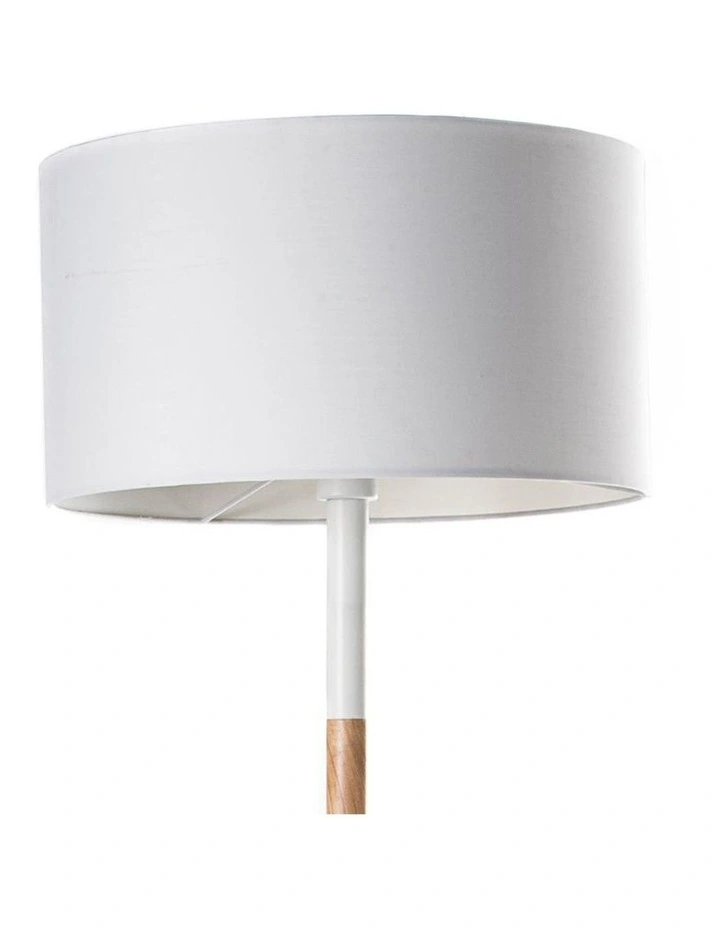 Woodi Floor Lamp 150cm White Oak