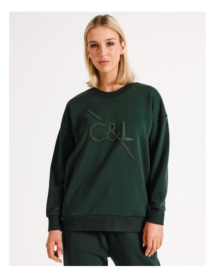 Core Logo Sweater in Green