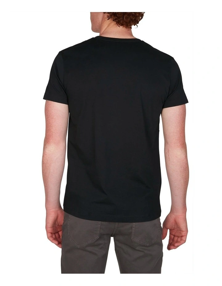 Shield Short Sleeve TShirt in Black